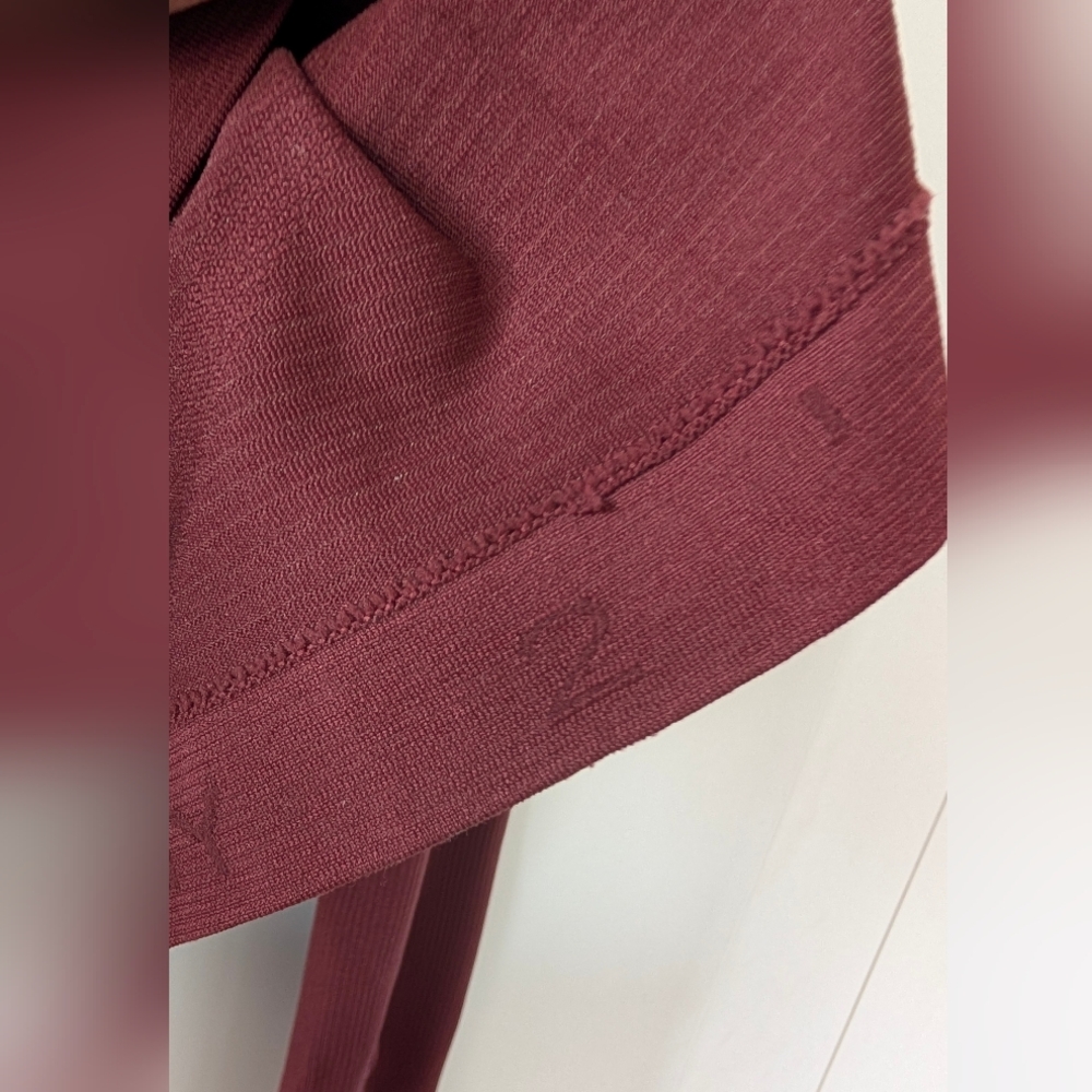 Lululemon Swiftly Tech Long Sleeve Shirt 2.0 *Race Length - Red Merlot, Size 2 - Picture 4 of 7